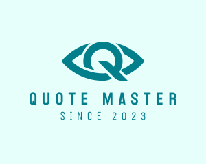 Eye Clinic Letter Q logo design