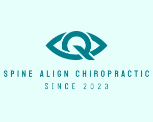 Eye Clinic Letter Q logo design