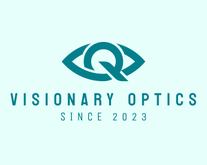 Optometry - Eye Clinic Letter Q logo design