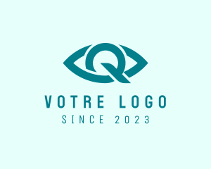 Sight - Eye Clinic Letter Q logo design
