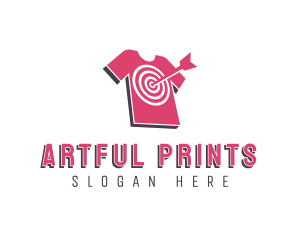 Bullseye Arrow Tshirt Printing logo design