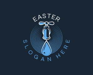 Faucet Water Droplet Logo