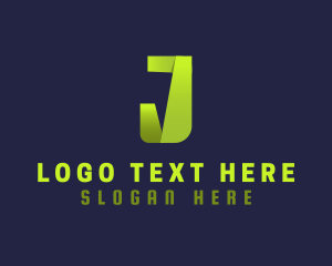 Online - Tech Web Developer Letter J logo design