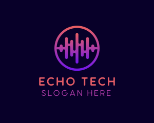 Echo - Music Soundwave Club logo design