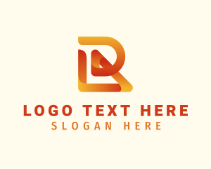 Letter Be - Modern Tech Letter R logo design