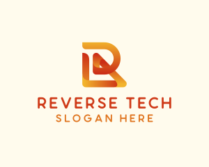 Modern Tech Letter R logo design