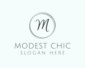 Minimalist Chic Lettermark logo design