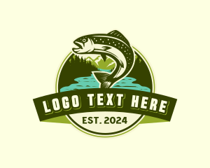 Maritime - Marine Seafood Fishing logo design