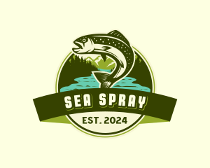 Marine Seafood Fishing logo design