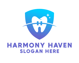 Orthodontist - Orthodontist Dental Clinic Shield logo design