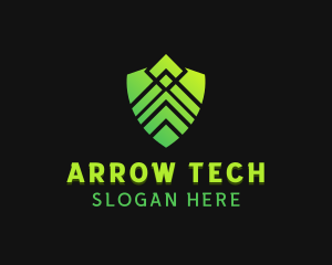 Shield Technology Security logo design