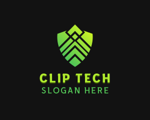 Shield Technology Security logo design