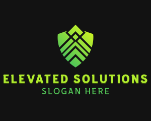 Shield Technology Security logo design