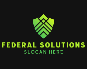 Shield Technology Security logo design