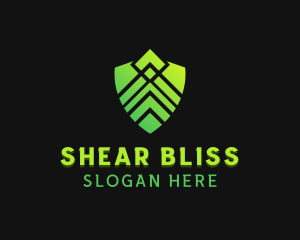 Shield Technology Security logo design