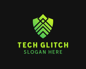 Shield Technology Security logo design