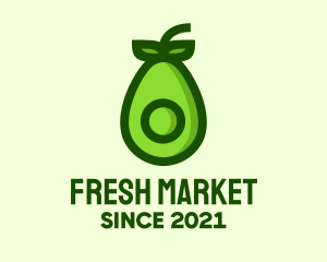 Market - Green Avocado Market logo design