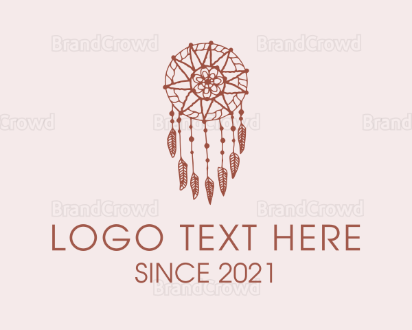 Brown Dreamcatcher Macrame Logo