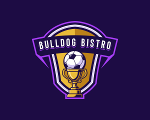 Trophy Soccer Sports Logo