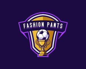 Trophy Soccer Sports Logo