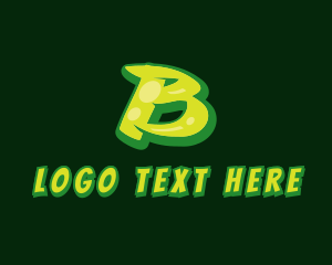 Graffiti Artist - Graphic Gloss Letter B logo design