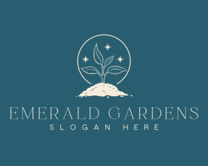 Seedling Plant Farm logo design