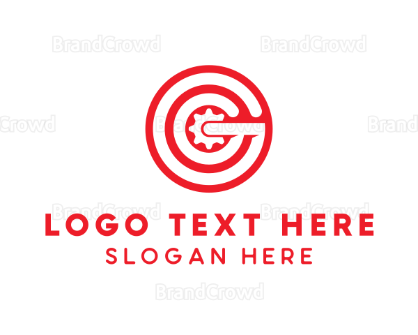 Letter G Industrial Startup Logo