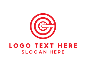 Round - Letter G Industrial Startup logo design