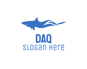 Hammerhead - Blue Wild Shark logo design