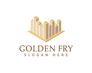 Golden Building Architecture logo design