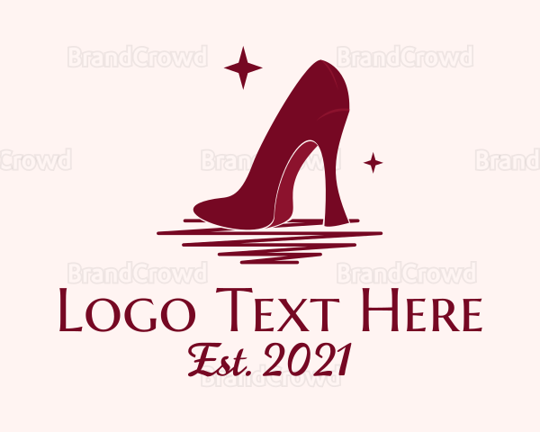 Sparkle Stiletto Shoes Logo