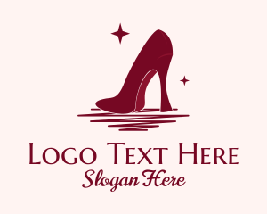 Sparkle Stiletto Shoes Logo