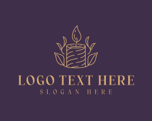Leaf - Aromatherapy Organic Candle logo design