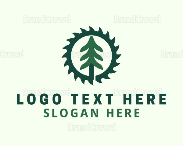 Pine Tree Saw Blade Logo