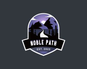 Mountain Pathway Adventure logo design