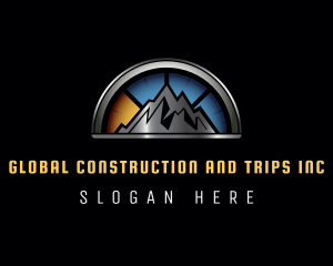 Peak - Mountain Travel Gauge logo design