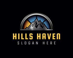 Mountain Travel Gauge logo design