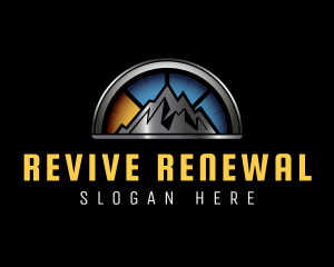 Mountain Travel Gauge logo design