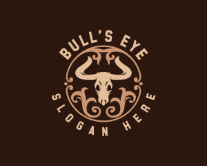  Rustic Bull Ranch logo design