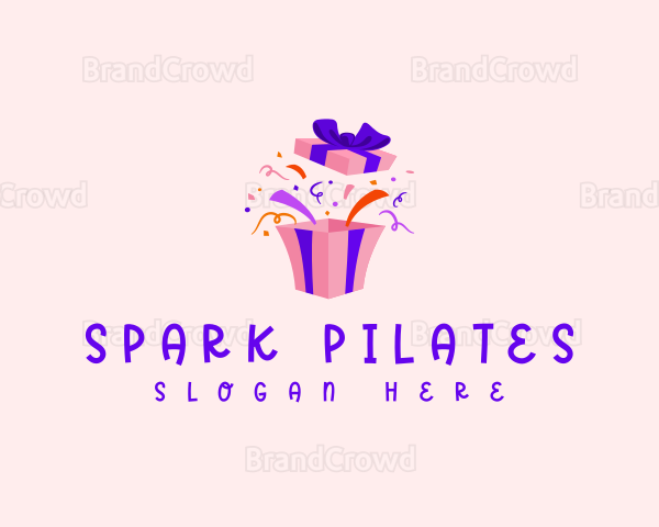 Birthday Gift Confetti Logo