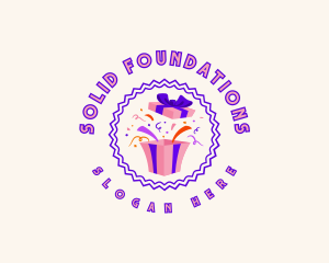 Celebration - Birthday Gift Confetti logo design