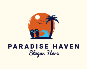 Island Beach Trip logo design