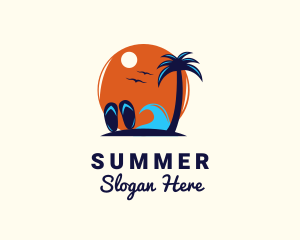 Island Beach Trip logo design