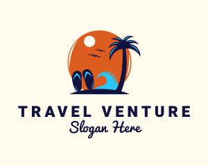 Trip - Island Beach Trip logo design