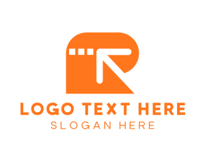 Transfer - Arrow Letter R logo design