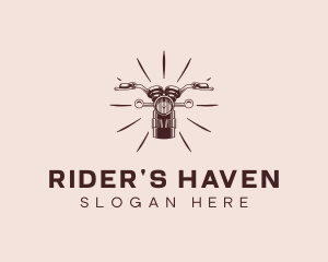 Biker Motorcycle Rider logo design