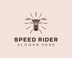 Biker Motorcycle Rider logo design