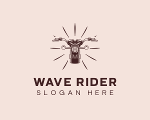 Biker Motorcycle Rider logo design