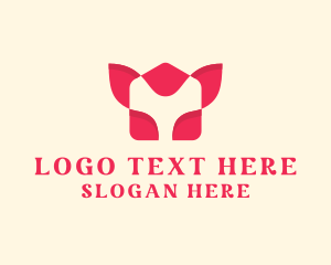 Yoga - Floral Petal House logo design