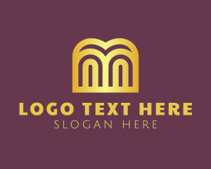 Marketing - Golden Gate Letter M logo design